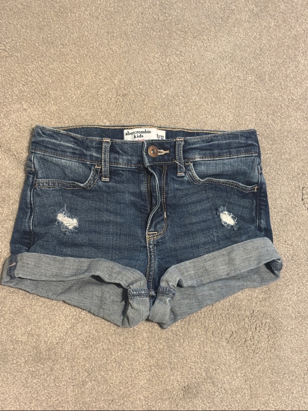 Girls Abercrombie Kids Denim Shorts- EUC only worn a few times! 11/12